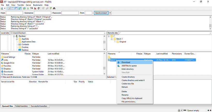 filezilla client 3.7.4.1